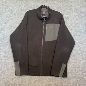 The North Face Jacket Mens XL Black Full Zip Fleece Long Sleeve Sweater Jacket